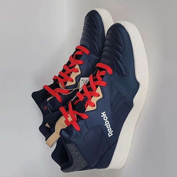 Reebok Royal Bb4500 HI2 Men's Trainers Size 10.5 Vector Navy Red Sahara - Picture 3 of 10